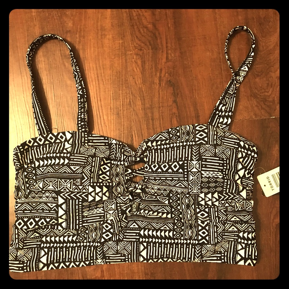 Torrid Aztec Swim Top